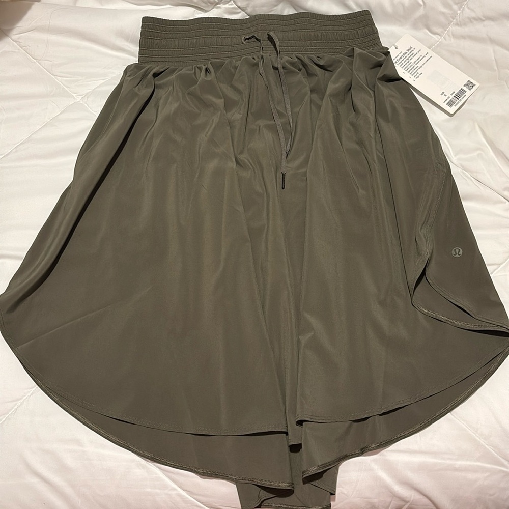 lululemon athletica Olive Green Midi Skirt